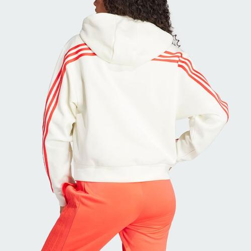 Adidas Future Icons Full Zip Hoodie Jackets Coats Women's Jade White IS3679