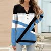 Women's Fashion Casual Printed Long Sleeve T-Shirt Pullover Top