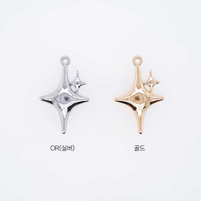 Metal Double Star Pendant Accessories