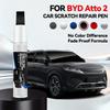Für Yuan UP/BYD ATTO 2 Autolack Reparaturstift Ausbesserungsstift Kratzerentferner DIY Autozubehör Weiß WAC Grün HCJ Grau Pink 124