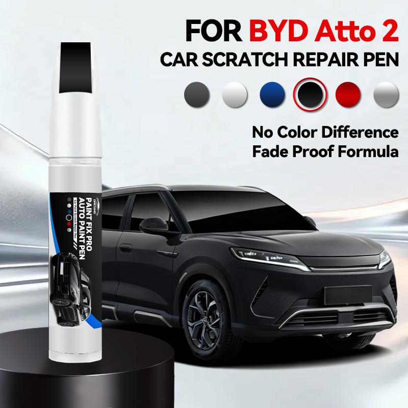 Für Yuan UP/BYD ATTO 2 Autolack Reparaturstift Ausbesserungsstift Kratzerentferner DIY Autozubehör Weiß WAC Grün HCJ Grau Pink 124