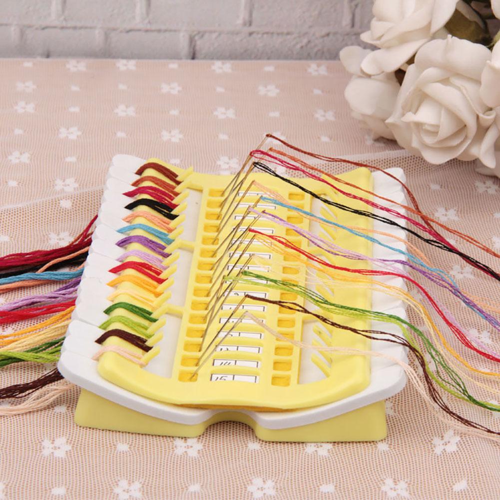 Cross Row Line Tool Specializ Yarn Floss Tread Organizer Sewing Needle Holder 50 Positions Cross Accessory