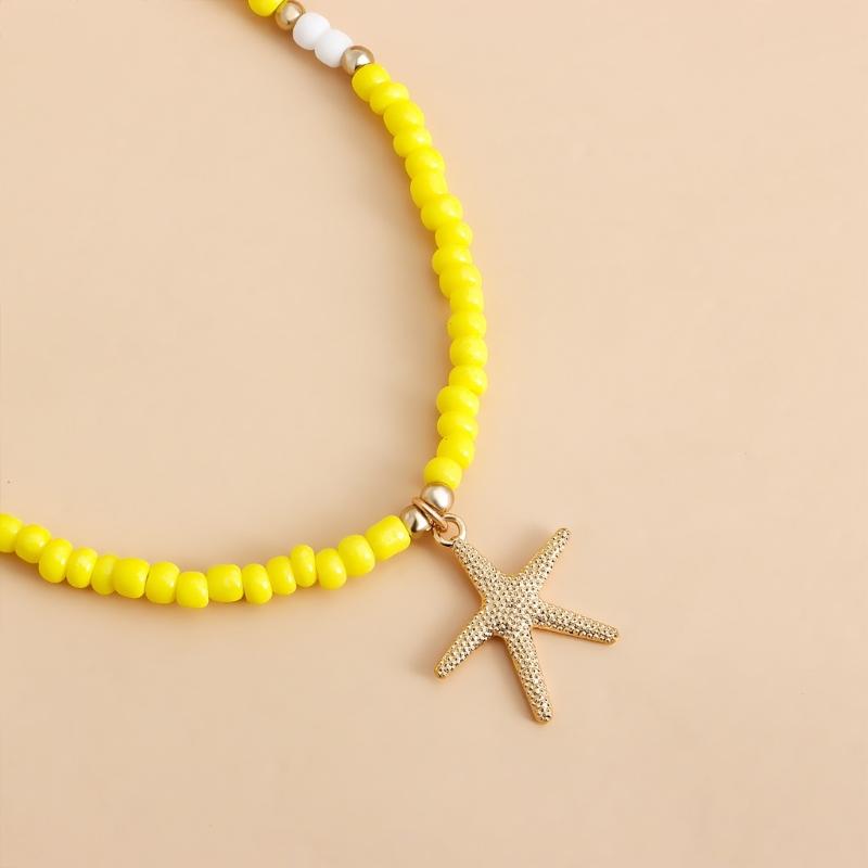 Fashion Starfish Pendant Necklace Temperament Choker Jewelry Clavicle Chain
