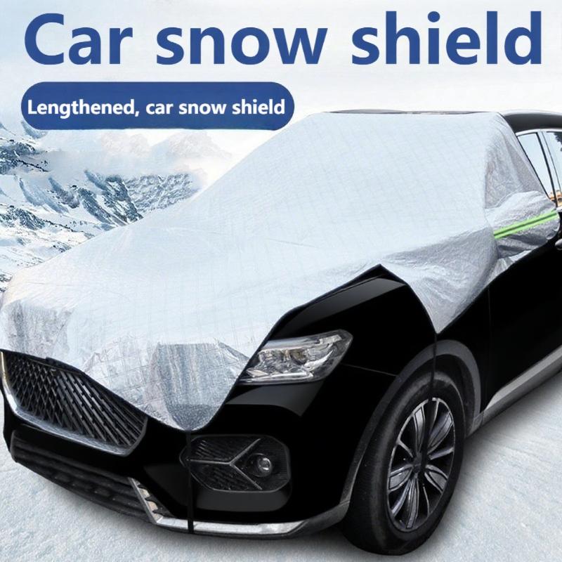 Car snow shield front windshield snow, frost and frost cover Windows in winter with thickened clothing cover in winter