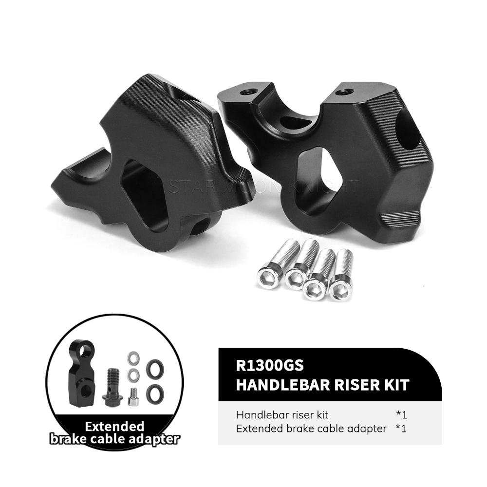 Motorcycle Handlebar Riser Drag Handle Bar Clamp Extend Adapter For BMW R1300GS R 1300 GS 2024-
