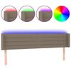 VidaXL LED Headboard Bedroom Furniture Double Bed Accessory Head of Bed Frame Interior Taupe 3123394
