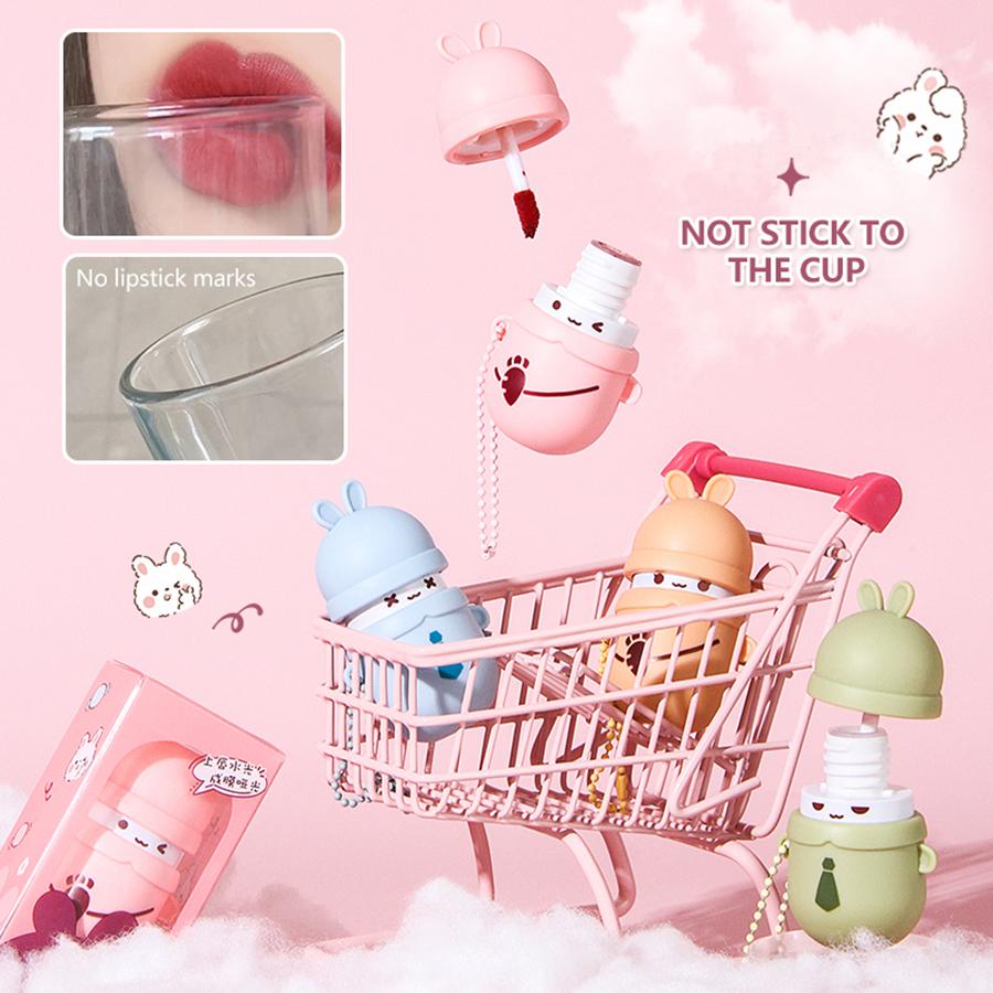 Lekka, nieprzywierająca filiżanka mgły wodnej Liptint Glaze górna warstwa na wargi do matowego makijażu w płynie