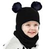 Warm Lining Scarf Mask Integrated Hat Coldproof Kids Windproof Hat  Children