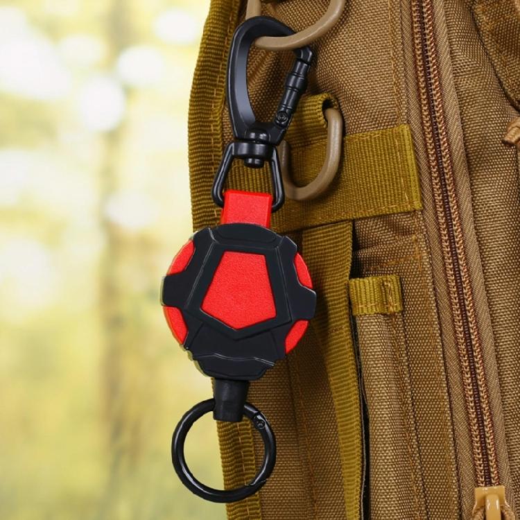 Retractable Keychain, ID-Badge-Reel, Retractable Badge Holder Steel Cord Keyring