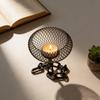 Metal Iron Lantern Candle Holder Vintage Candles Stand Candle Containers Candlestick  Dining Room