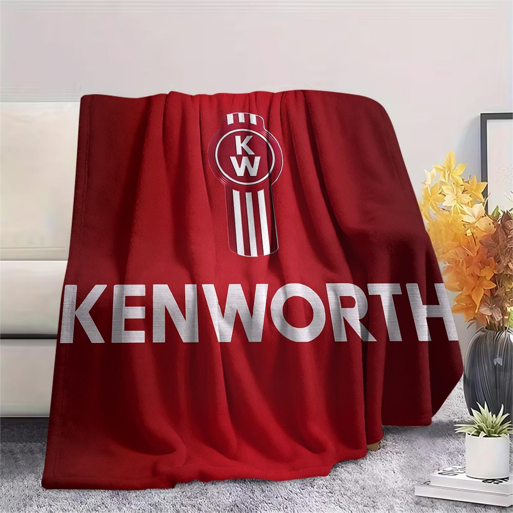 Kenworth, Couverture Flanelle à Motifs, Haute Qualité Confortable pour Toutes les Saisons, Décoration Intérieure, Chaleur et Confort, Parfaite pour les Cadeaux.