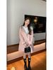 Reversible Korean Style Hooded Long Wool Coat, Light Colors, Thick Double-Faced Wool, Loose Fit, Slimming, High-End Outerwear.