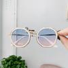 New Fashion Kids Sunglasses Boys Girls Vintage Polygon Colored Glasses Children Cute Kids Black Irregular Sunglasses UV400