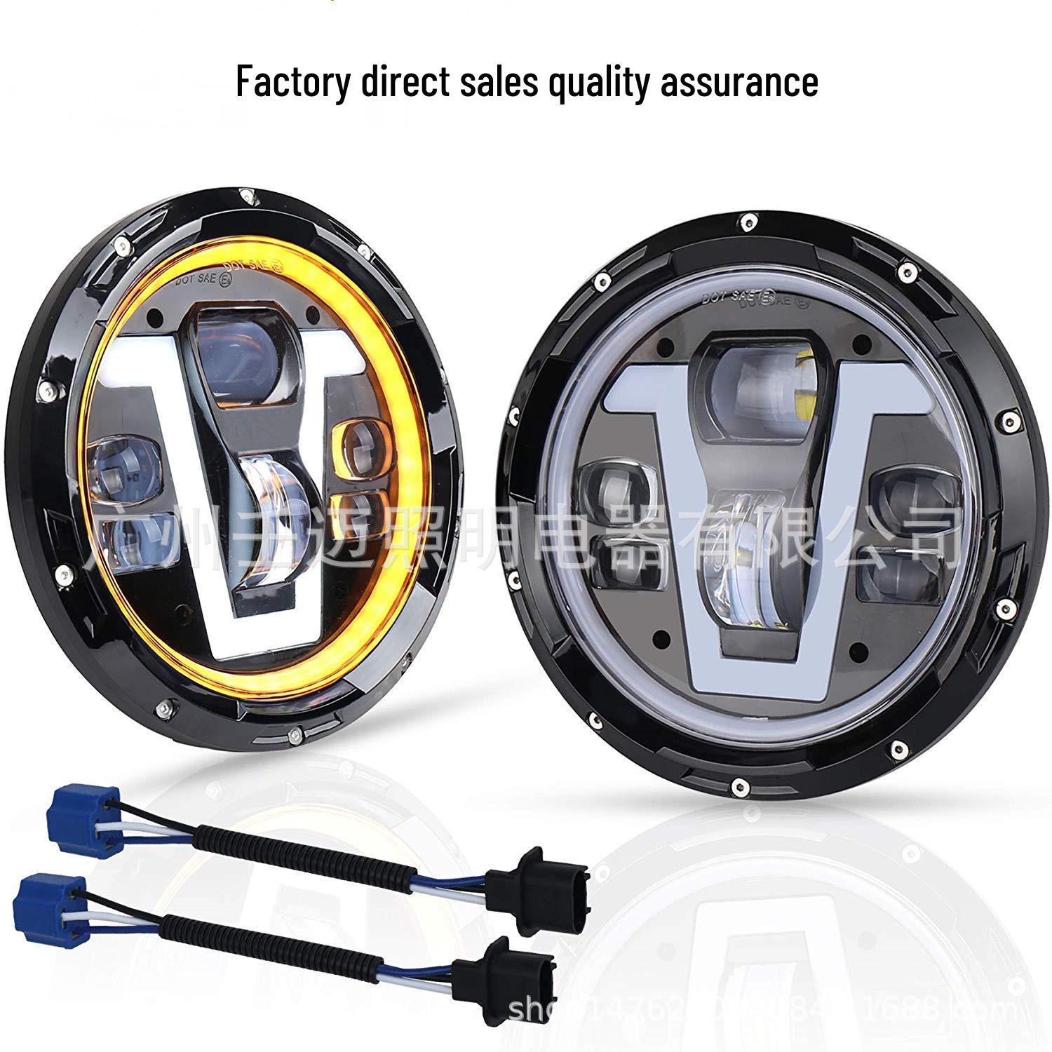

7-inch Headlights for JEEP Wrangler & Harley Modified Cars Die-cast aluminum alloy