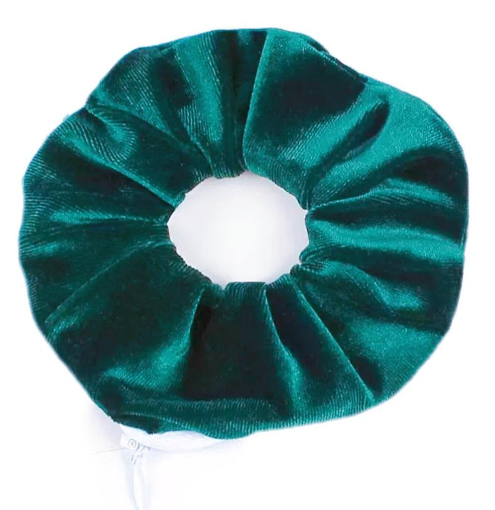 Nouvel Élastique à Cheveux en Velours Coréen Uni avec Fermeture Éclair: Accessoire de queue de cheval tendance style gros intestin