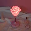 1 Stück Romantische Atmosphäre Rosen-Nachtlicht USB-Aufladung Touch Drei-stufige Dimmfunktion LED-Blumen-Nachtlicht Geschenk für Verliebte