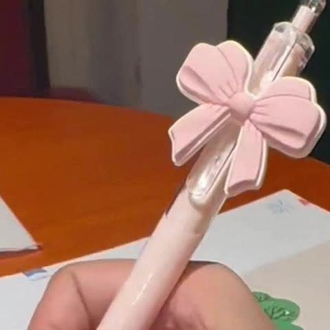 10pcs Pink Bowknot Party Ballpoint Pens,Click Gel Pen,Suitable for Various Occasions Including Birthdays,Weddings,Graduations