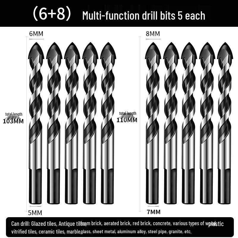 6mm Triangle Drill Bit for Tile, Concrete, Glass, and Cement