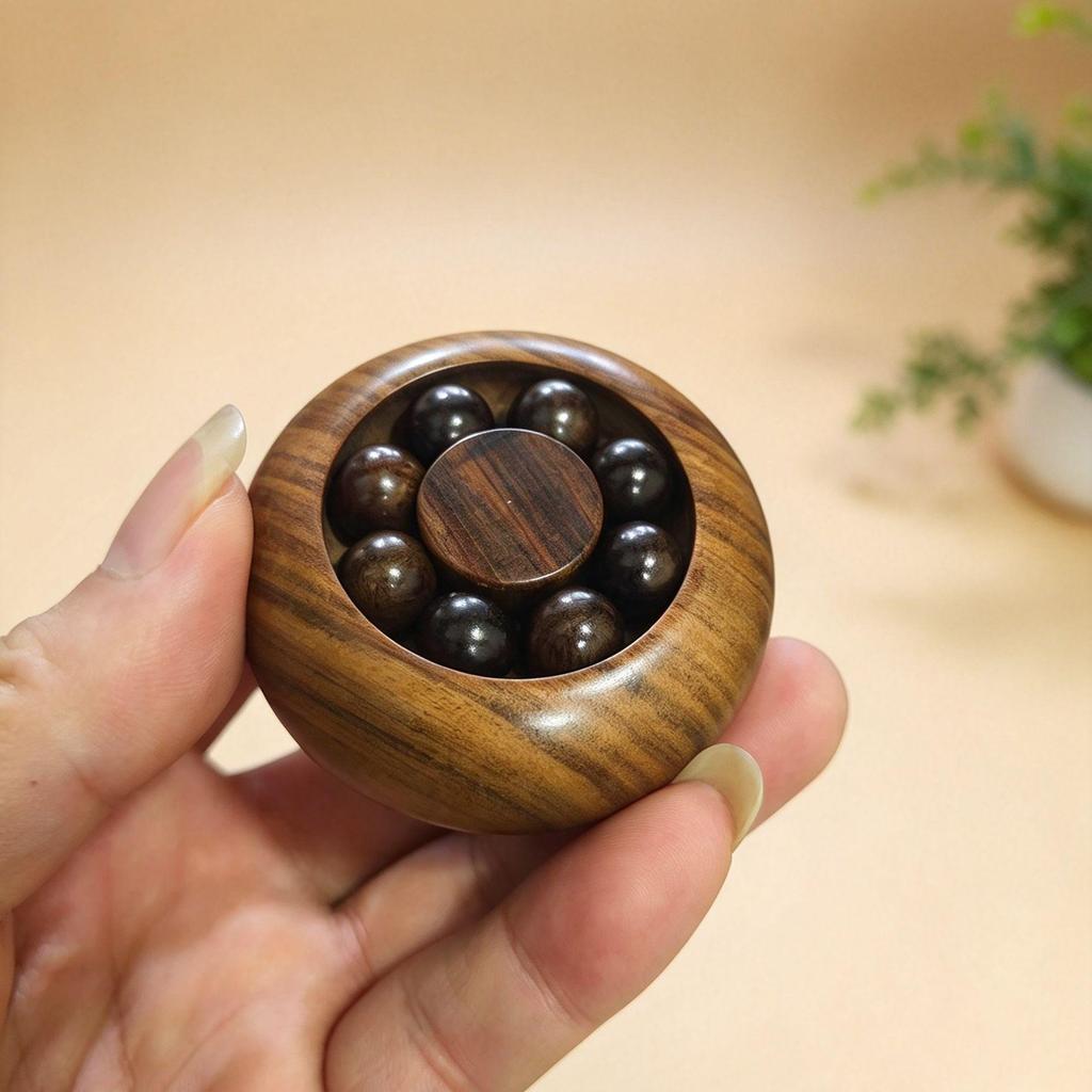 Cliff Cypress Luxury Rosewood Decompression Gyro: Handheld Wind Fire Wheel for Relaxation and Luck
