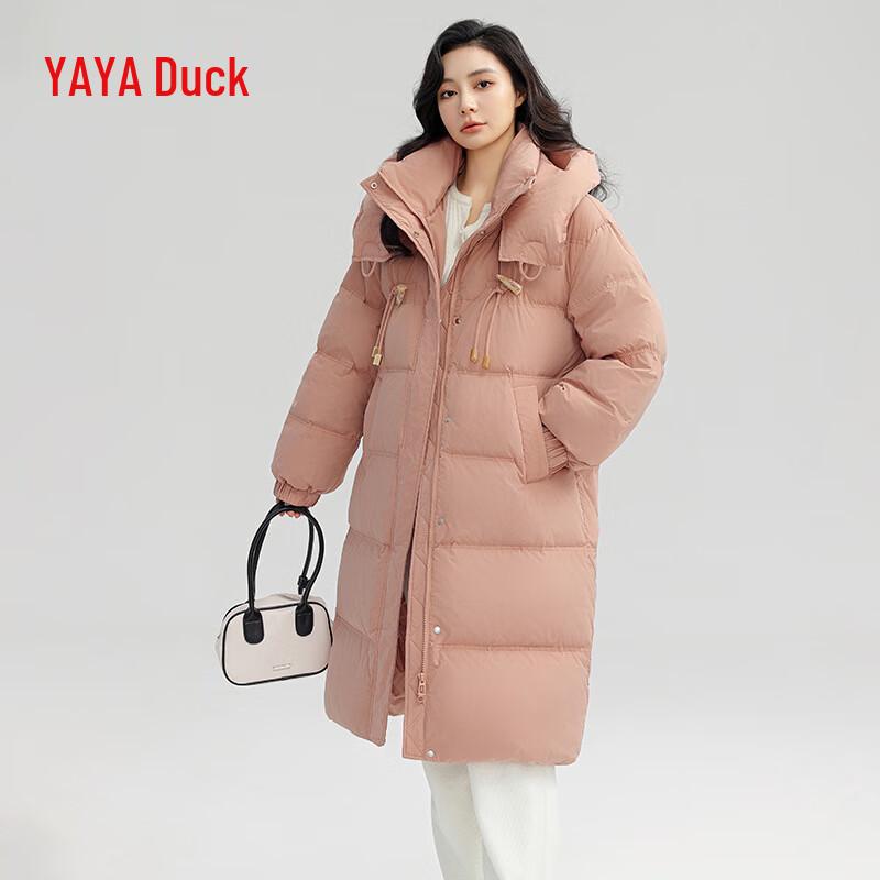 YAYA Women's 2024 Long Hooded Down Jacket