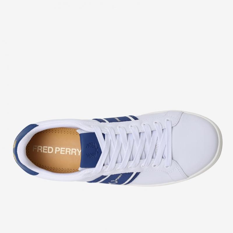Fred Perry Unisex Leather Sneakers B721 Leather Graphic Sfpu2315305 134