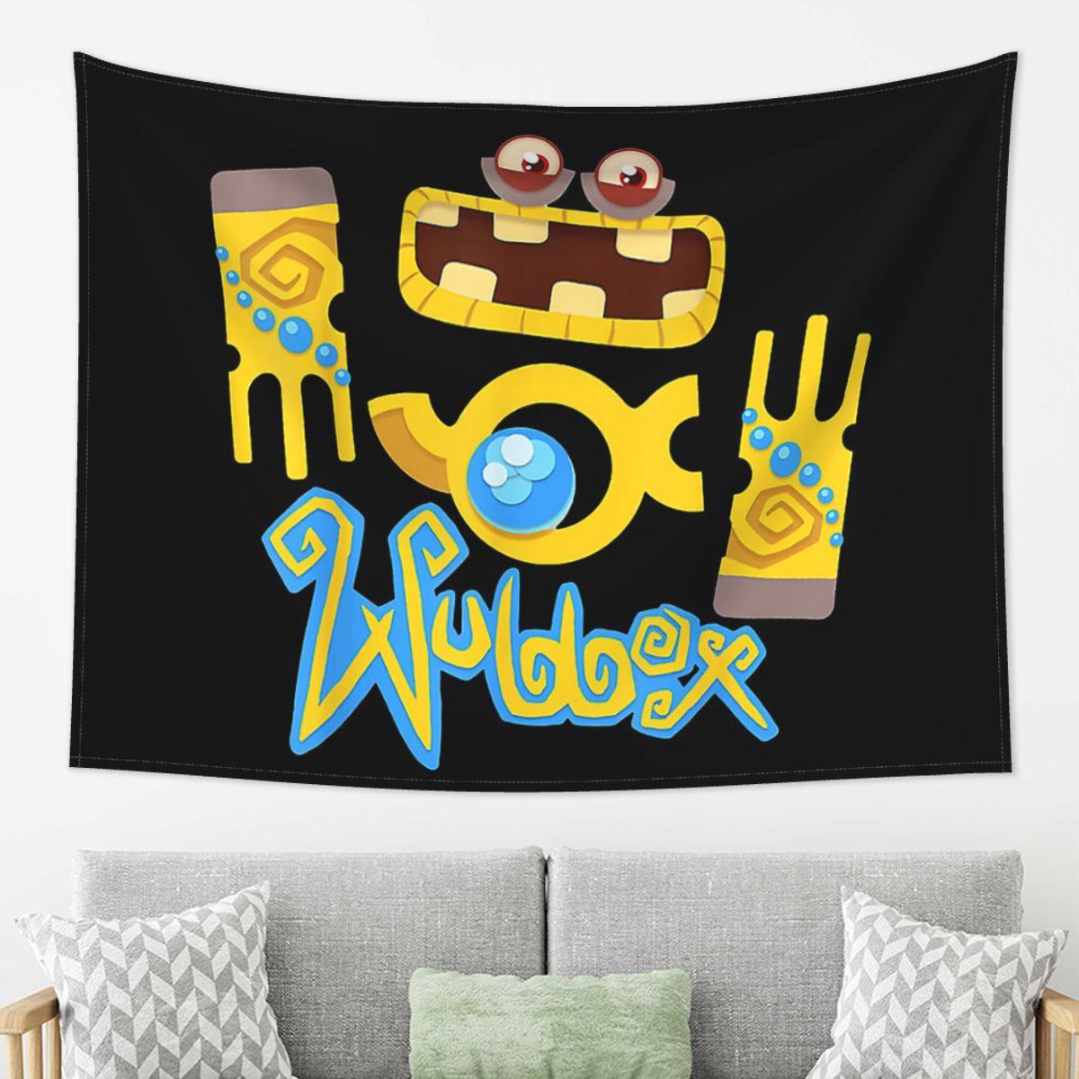 

Wubbox My Singing Monsters Tapestry Decor Art Aesthetic Tapestries for Living Room Bedroom Home Wall Cloth Wall Hanging 74x94cm(29x37in)