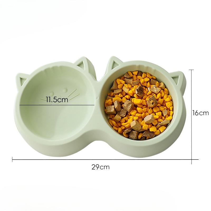 Slanted Pet Bowl, Cat and Dog Bowl, Cervical Vertebrae Protection Cat Food Bowl, Rice Bowl with High Legs, Anti-tipping Cat Bowl