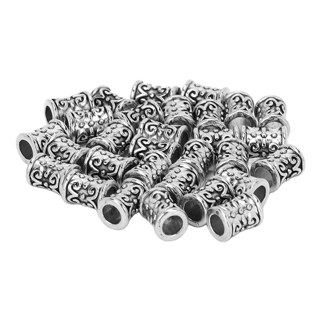 30 stuks Haarslang kralen Retro Legering Haardreadlocks Kralen Accessoires voor Haatvlechten Armband Hanger Ketting