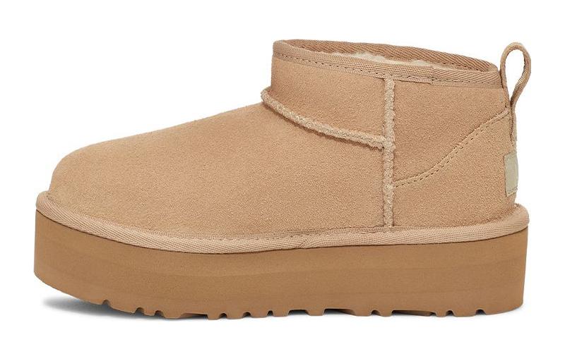UGG Kids Classic Ultra Mini Platform Sand Boots 1157791K-SAN 32.5