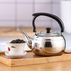 Large Exquisite Black Stainless Steel Teapot for Boiling Water and Tea, Suitable for Restaurants and Hotels