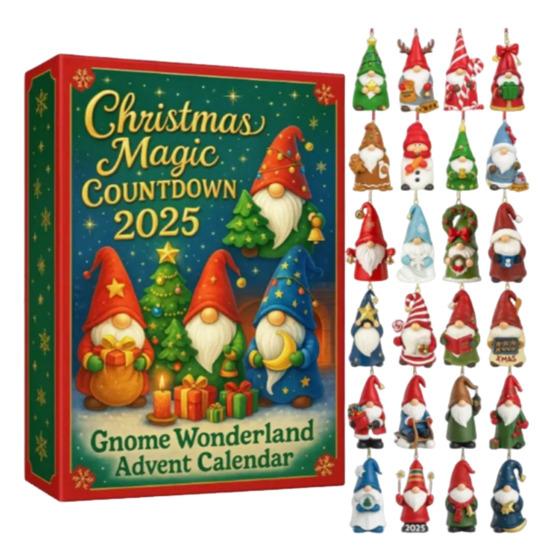Gnome Advent Calendar Christmas Countdown Calendar with 24 Gnomes Festive Gnome Decorations for Kids Xmas New Year Gift