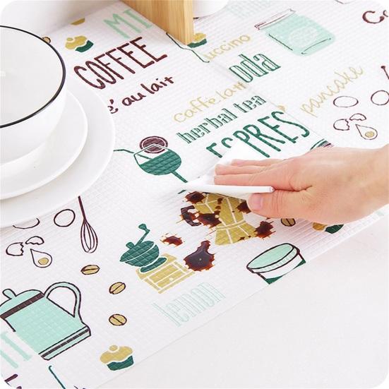 Tischset, reißfest, leicht zu dekorieren, Perlen-Baumwolle, wasserdicht, sauber, Tischset für die Küche