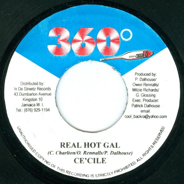 

7inch Record CE CILE / SINGER J - Real Hot Gal / Hot Gal none 360° Jamaica Reggae, Ska & Dub Used