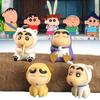 Charming Crayon Shin-chan Figurine Set Adorable Pvc Anime Character Toys 6cm