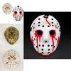 Jason Mask With Blood Effect For Halloween Cosplay Scary Horror Props In Multiple Colors