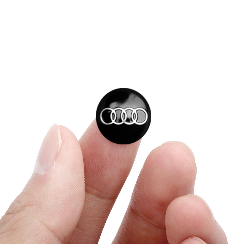 14mm Car Remote Key Fob Emblem Badge Radio Button Decal For hot Sline TT A6 C6 C5 C7 A5 A4 B8 B6 B7 A3 A8 A2 A1 Q3 Q5 Q7 RS S
