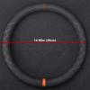 TATACLEA Steering Wheel Cover, Suede Touch Steering Wheel Cover, Luxury, Texture, Anti-slip, Anti-Stain, Steering