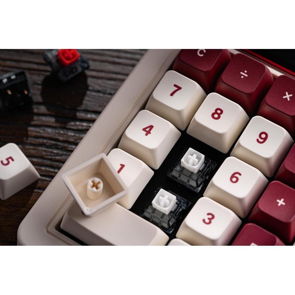 8Bitdo Retro 18 Mechanical Tenpad, Support Calculator Mode, Bluetooth2.4GWired Tenpad for Windows and Android - (Fami)