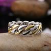 New Metallic Chain Rings Men And Women Simple Design Hip Hop Party Cool Accessories Versatile Punk Style Jewelry Couple