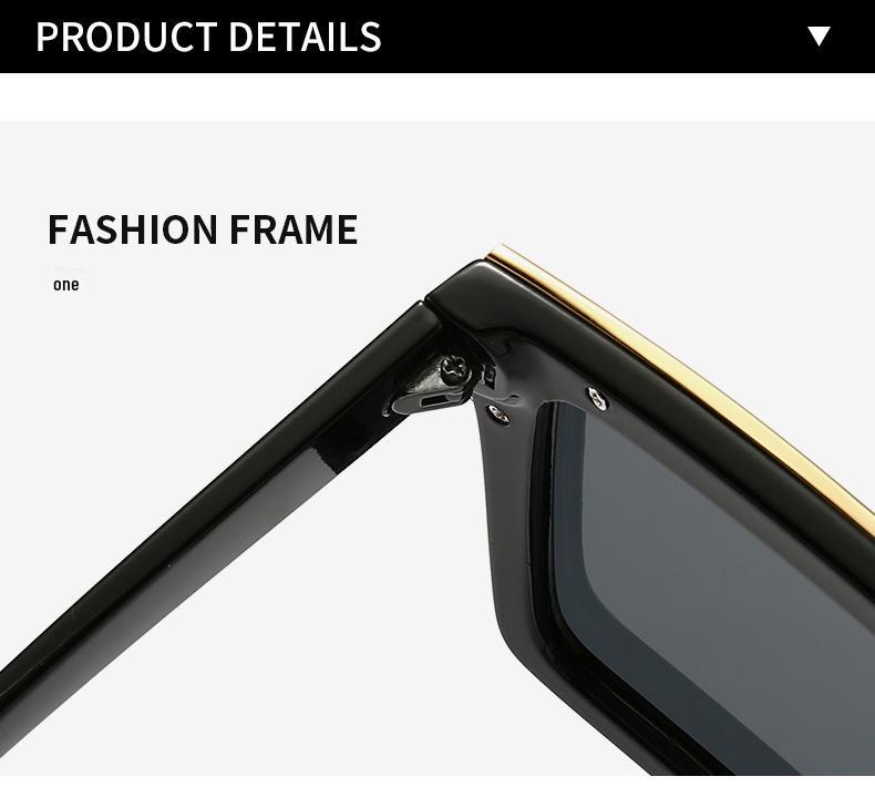 European American Oversized Unisex Frame Sunglasses - Stylish Model 30020