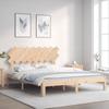 VidaXL Bed Frame with Headboard 160x200 Cm Solid Wood 3193736