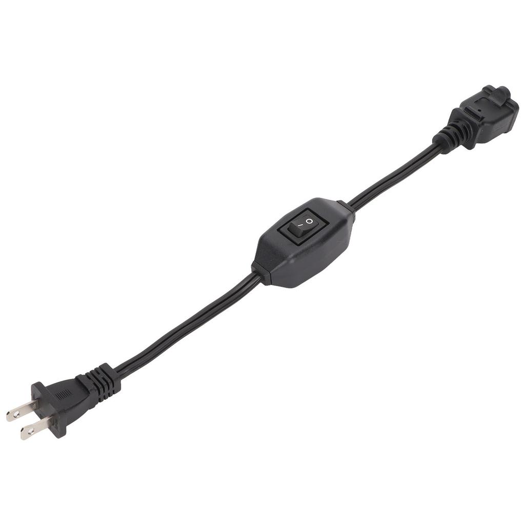 Power Extension Cord with On Off Switch  AC 2 Prong Male Female Power Cable for 1‑15P Male to 1‑15R