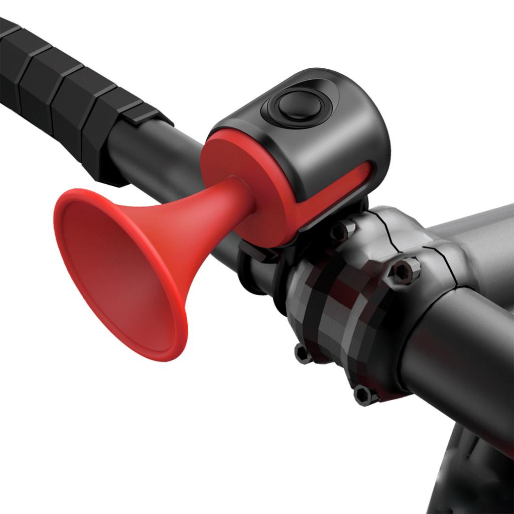 Electric Bicycle Horn 120dB Loud Bike Bell with Elastic Straps and Anti slip Pad Cycling Waterproof Anti-dust Mini Electric Bell