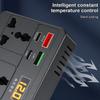 200W Car Inverter Charger DC 12V/24V to AC 220V Converter QC3.0 Type-C USB Chargers AC Socket Car Inverter Voltage Detection Adapter