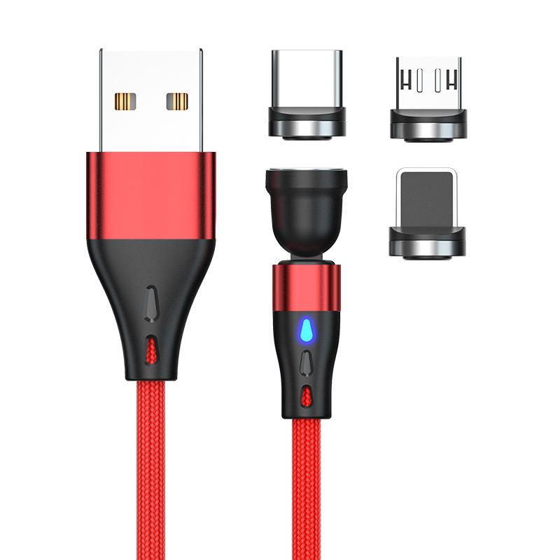 

7-контактный магнитный наконечник, магнитный кабель типа C, микро-USB, магнитная сменная часть, быстрая зарядка, магнитные наконечники для адаптера iPhone 1m with 3 plugs