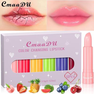 CmaaDu 6 Fruit Fruit Fruit Change Park Lippenstift