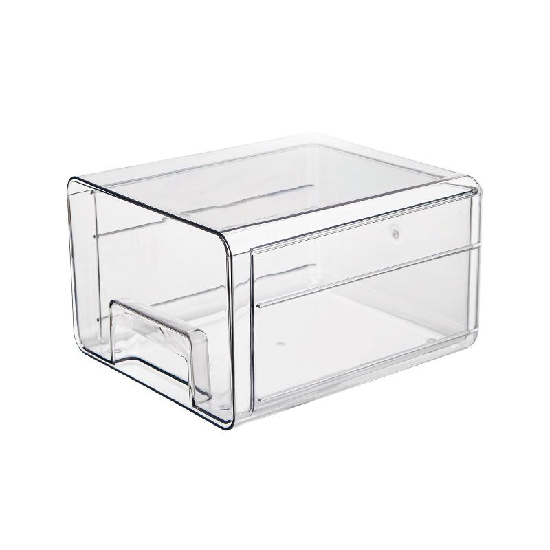 PET Egg and Veggie Refrigerator Organizer - Stackable, Multifunctional Drawer with Drainage