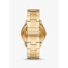 Michael Kors Oversized Runway Dive Pavé Gold-Tone Watch MK6911