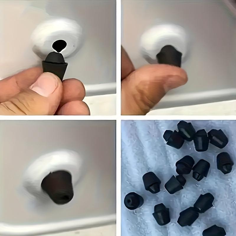 10 Stück Schwarze Türschoner, Anti-Aufprall Gummi-Stoßfänger, Selbstklebende Stoßfänger für leiseren Türbetrieb und erhöhte Haltbarkeit