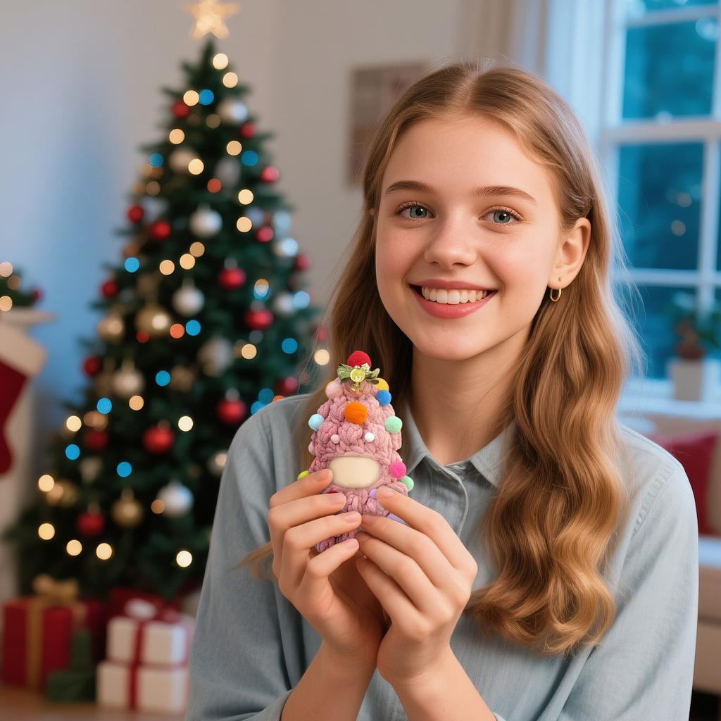 Doll Cloth Pendant Clothes Sweater Set, Christmas Tree Dress Up, Festive Atmosphere, Gifts For Boys And Girls